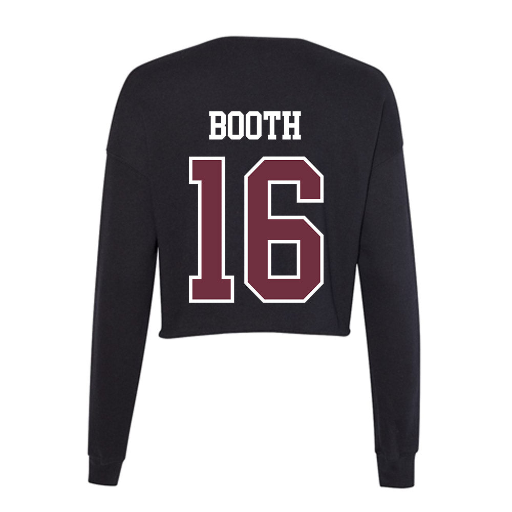 Mississippi State - NCAA Baseball : Braden Booth - Women's Cropped Crew Fleece-1