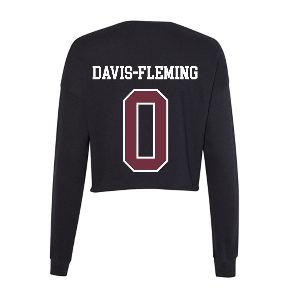 Mississippi State - NCAA Men's Basketball : Jamarion Davis-Fleming - Women's Cropped Crew Fleece-1