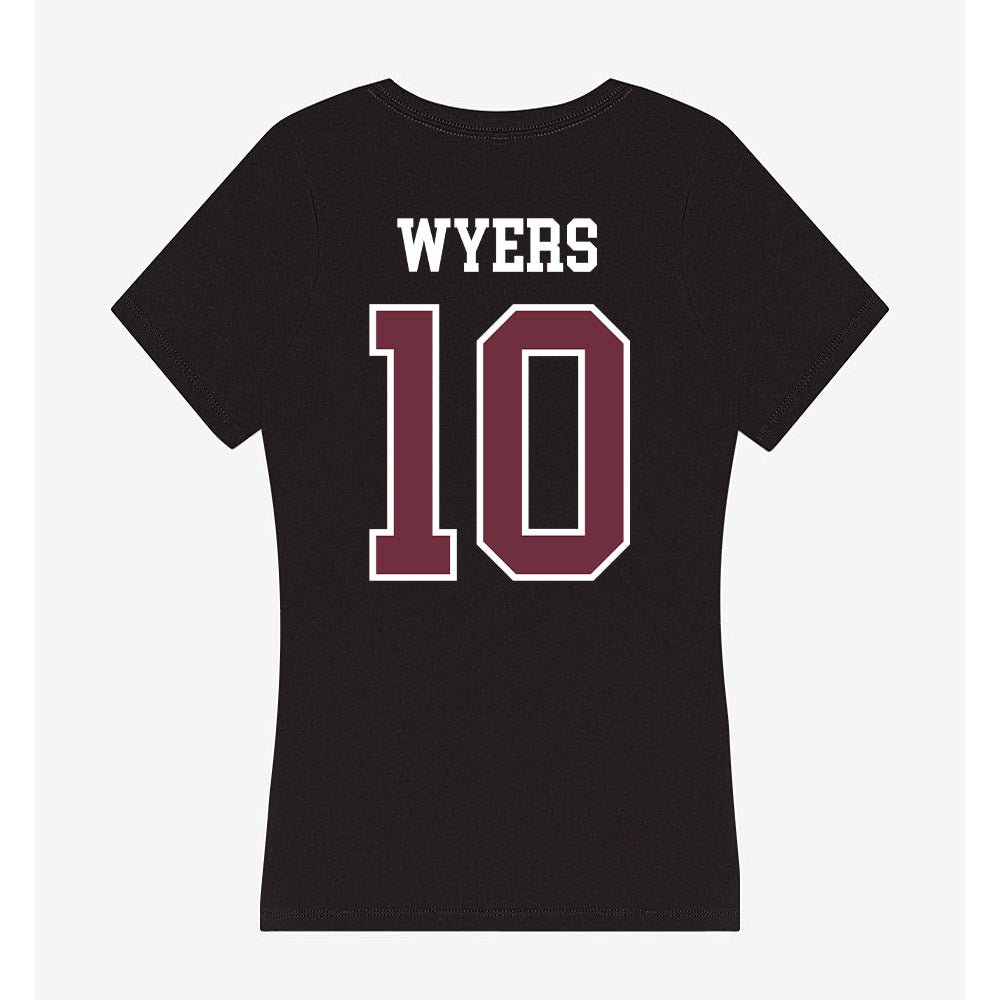 Mississippi State - NCAA Baseball : Drew Wyers - Women's V-Neck T-Shirt-1