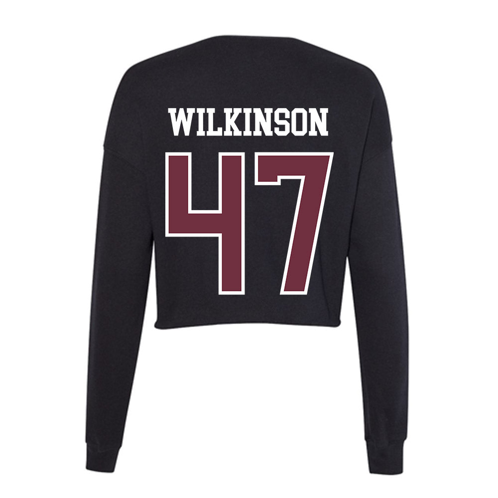 Mississippi State - NCAA Football : William Wilkinson - Women's Cropped Crew Fleece-1