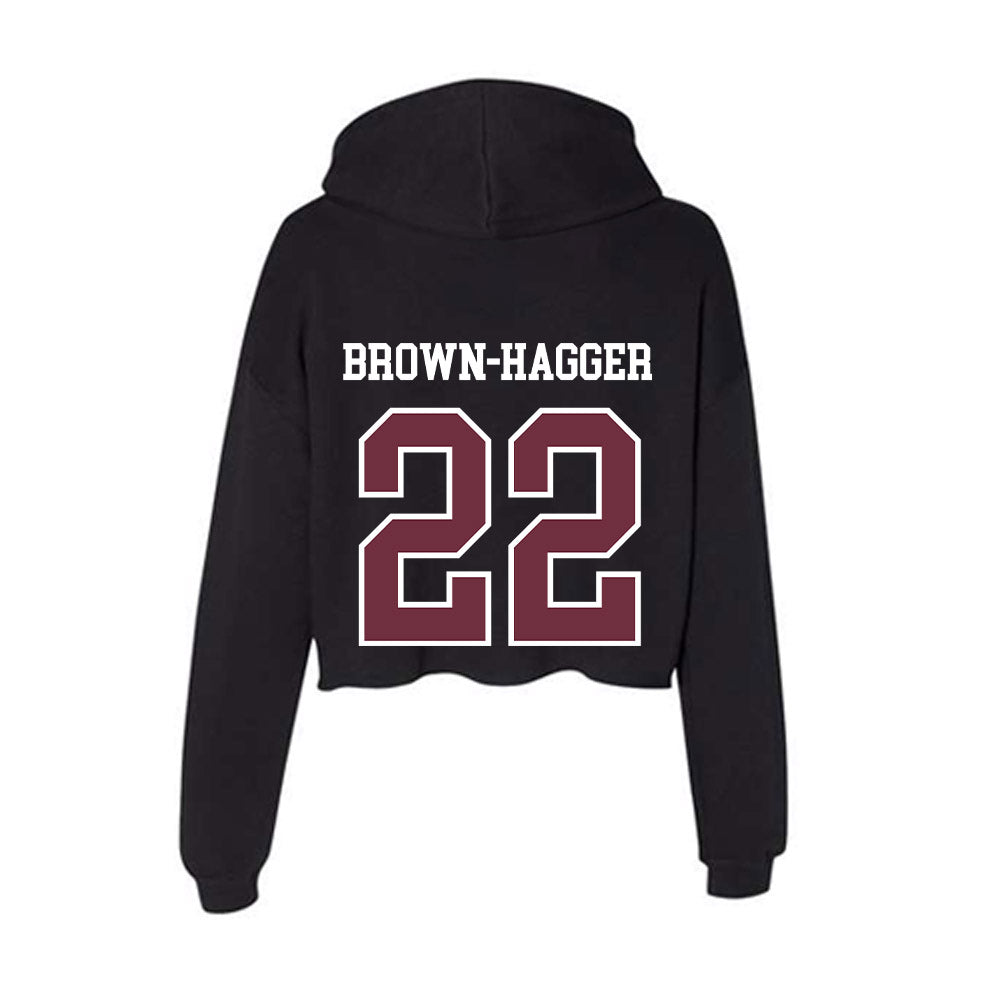 Mississippi State - NCAA Women's Basketball : Jasmine Brown-Hagger - Women's Crop Fleece Hoodie-1