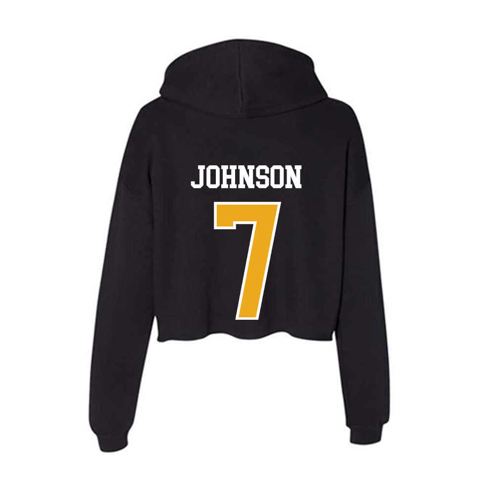 Missouri - NCAA Women's Volleyball : Kimani Johnson - Women's Crop Fleece Hoodie-1