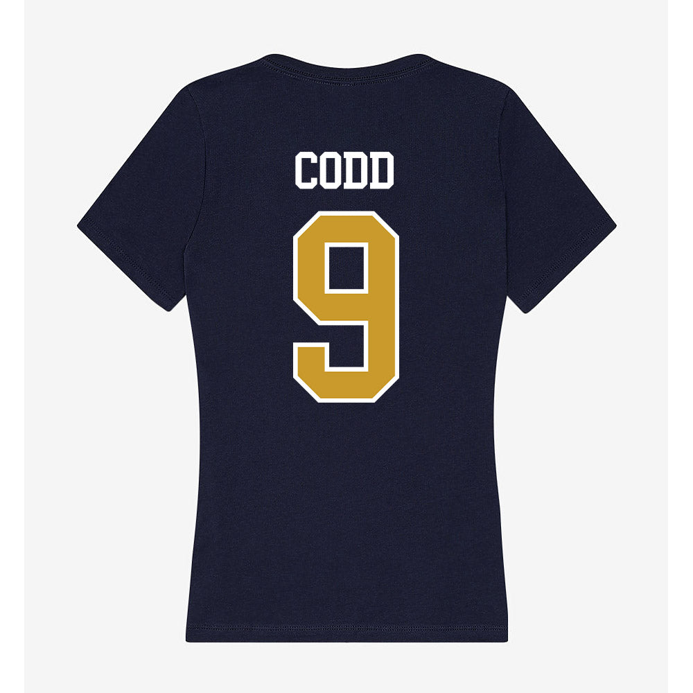 Notre Dame - NCAA Women's Soccer : Charlie Codd - Women's V-Neck T-Shirt-1