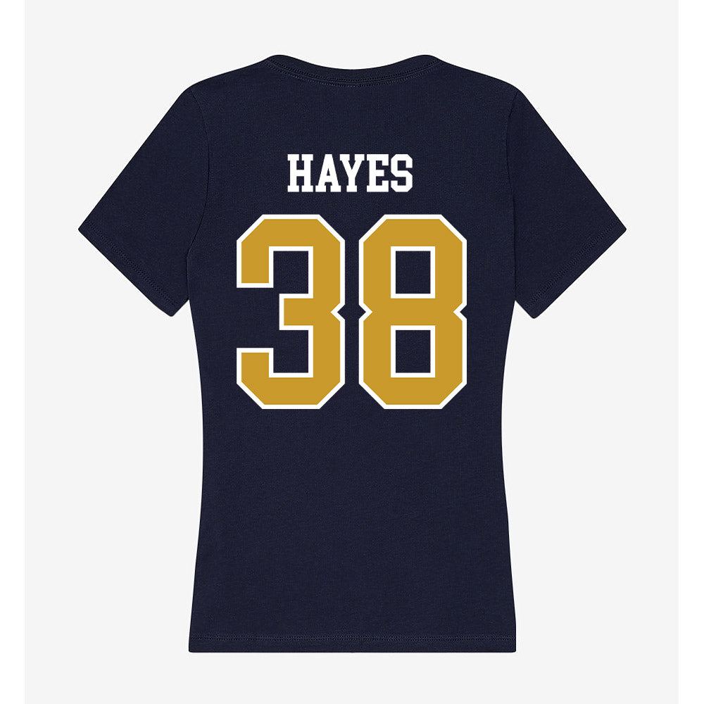 Notre Dame - NCAA Baseball : Anderson Hayes - Women's V-Neck T-Shirt-1