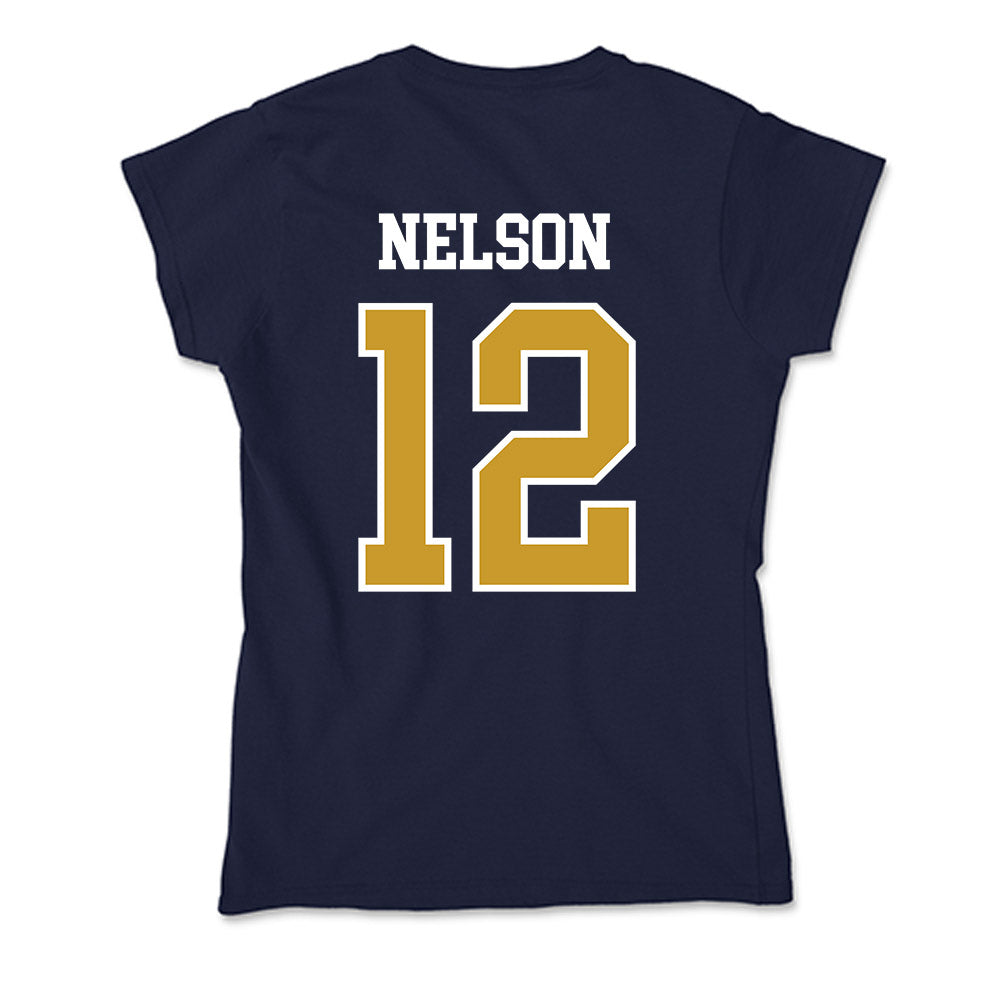 Notre Dame - NCAA Men's Ice Hockey : Henry Nelson - Soft Style Women’s T-Shirt-1