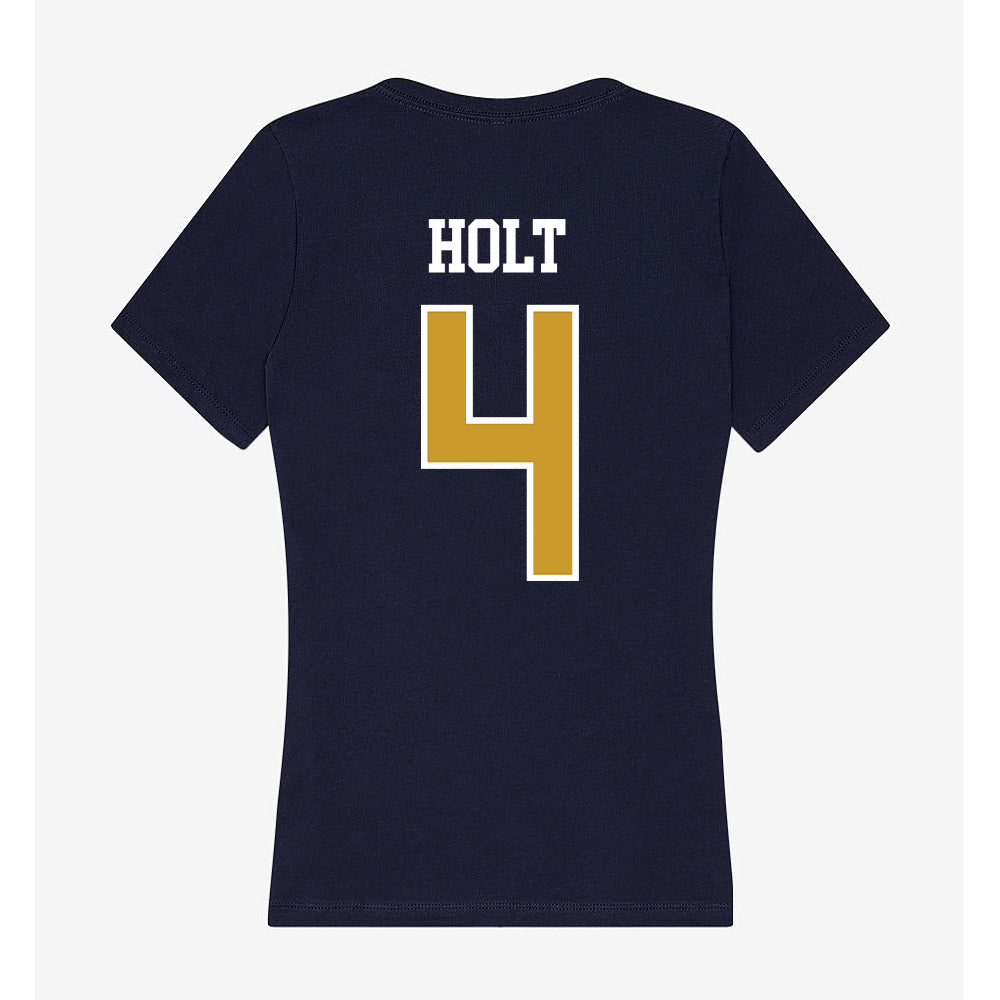 Notre Dame - NCAA Baseball : Jonathan Holt - Women's V-Neck T-Shirt-1
