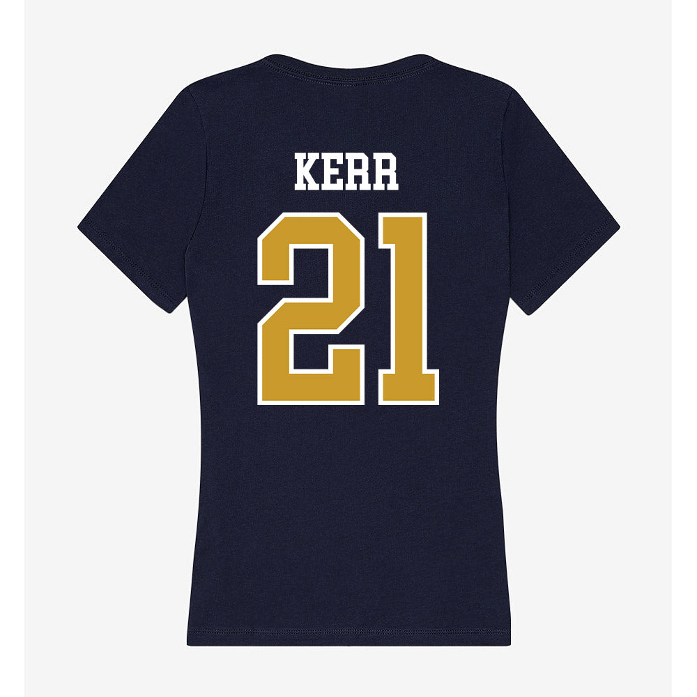Notre Dame - NCAA Men's Ice Hockey : Jaedon Kerr - Women's V-Neck T-Shirt-1