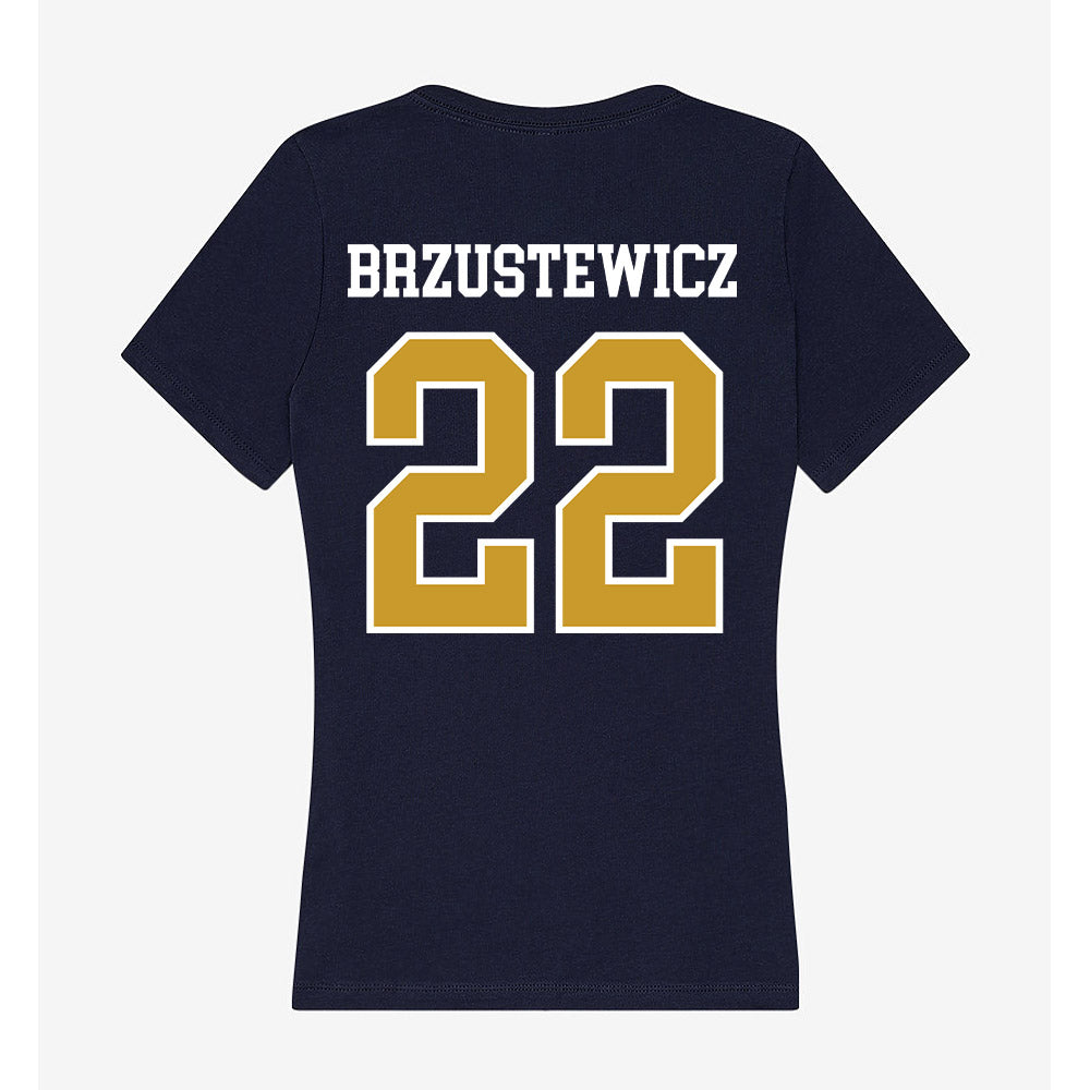 Notre Dame - NCAA Baseball : Parker Brzustewicz - Women's V-Neck T-Shirt-1