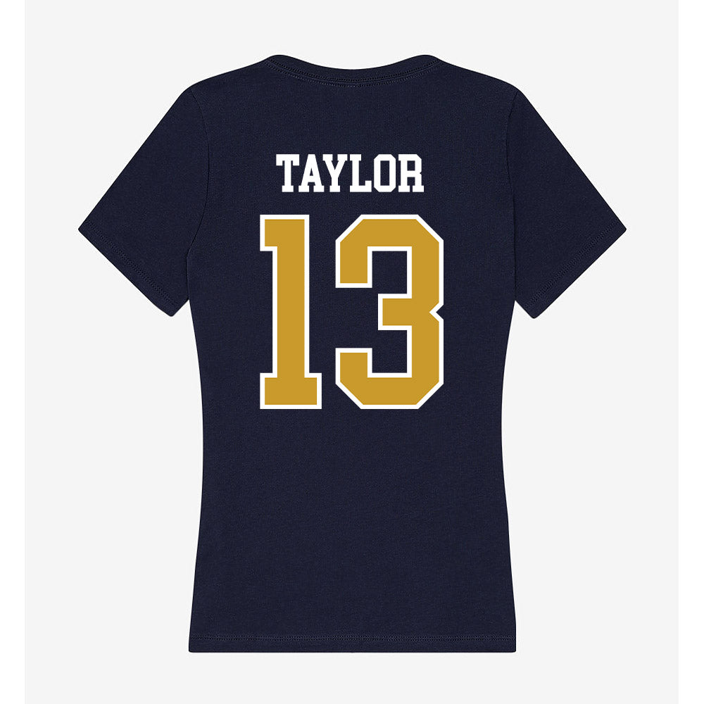 Notre Dame - NCAA Men's Lacrosse : Jake Taylor - Women's V-Neck T-Shirt-1