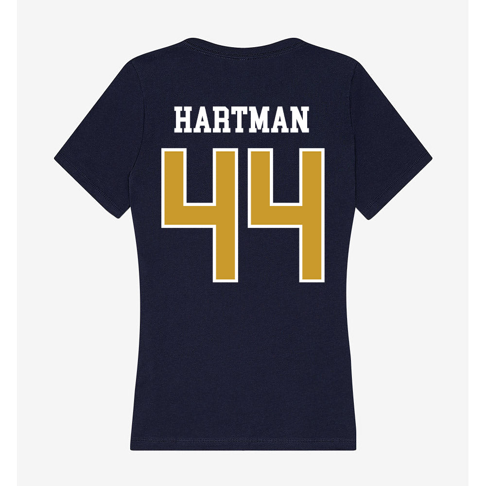 Notre Dame - NCAA Baseball : Trent Hartman - Women's V-Neck T-Shirt-1