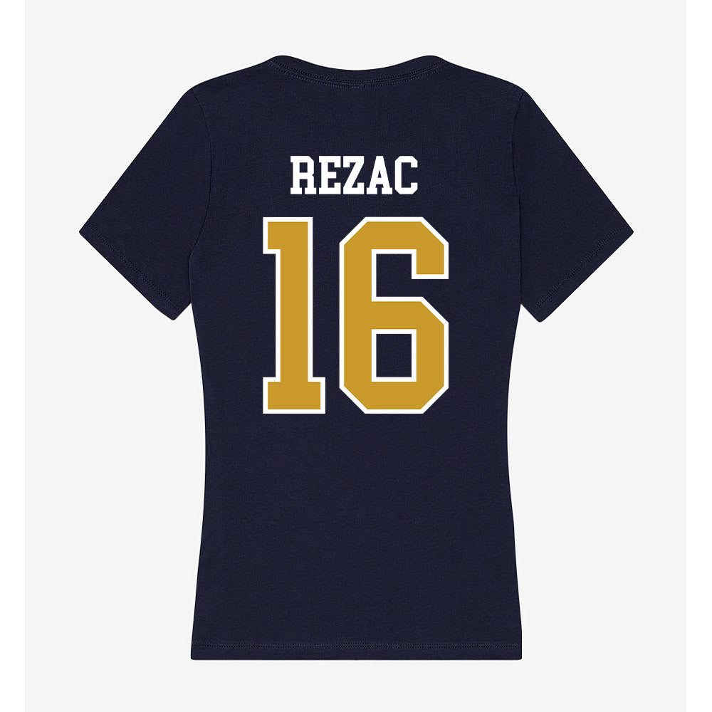 Notre Dame - NCAA Football : Anthony Rezac - Women's V-Neck T-Shirt-1
