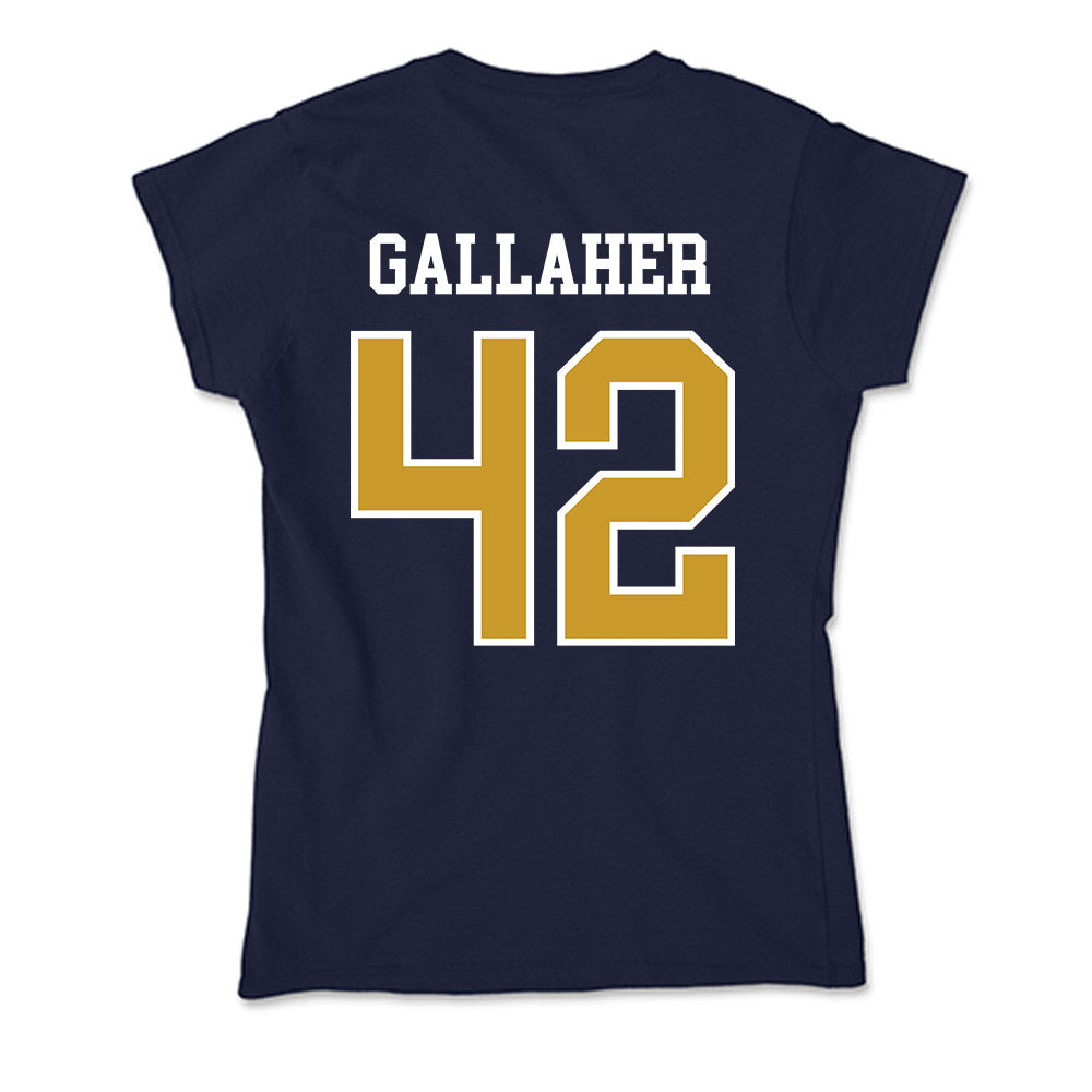 Notre Dame - NCAA Men's Lacrosse : Christian Gallaher - Soft Style Women’s T-Shirt-1