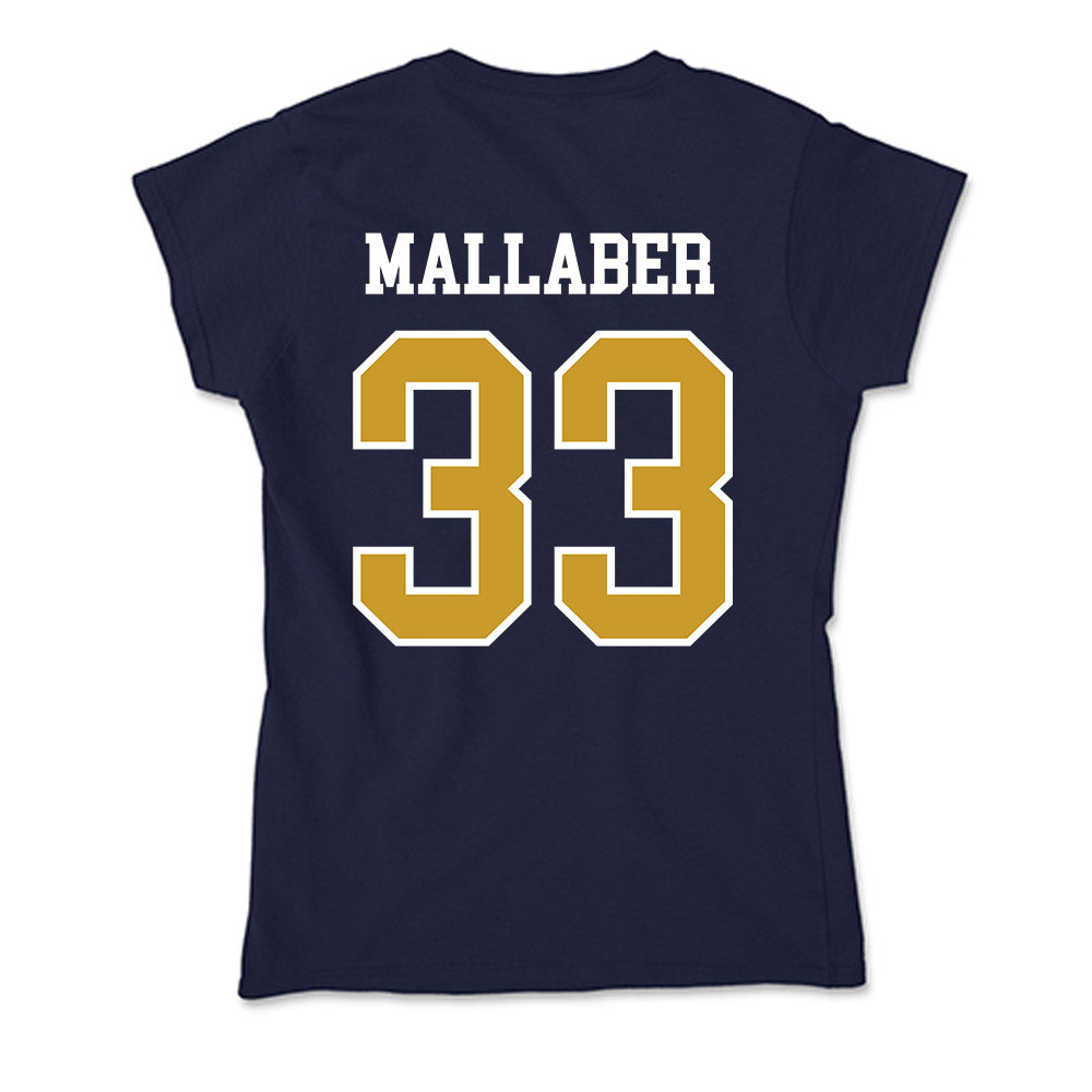 Notre Dame - NCAA Women's Lacrosse : Katie Mallaber - Soft Style Women’s T-Shirt-1