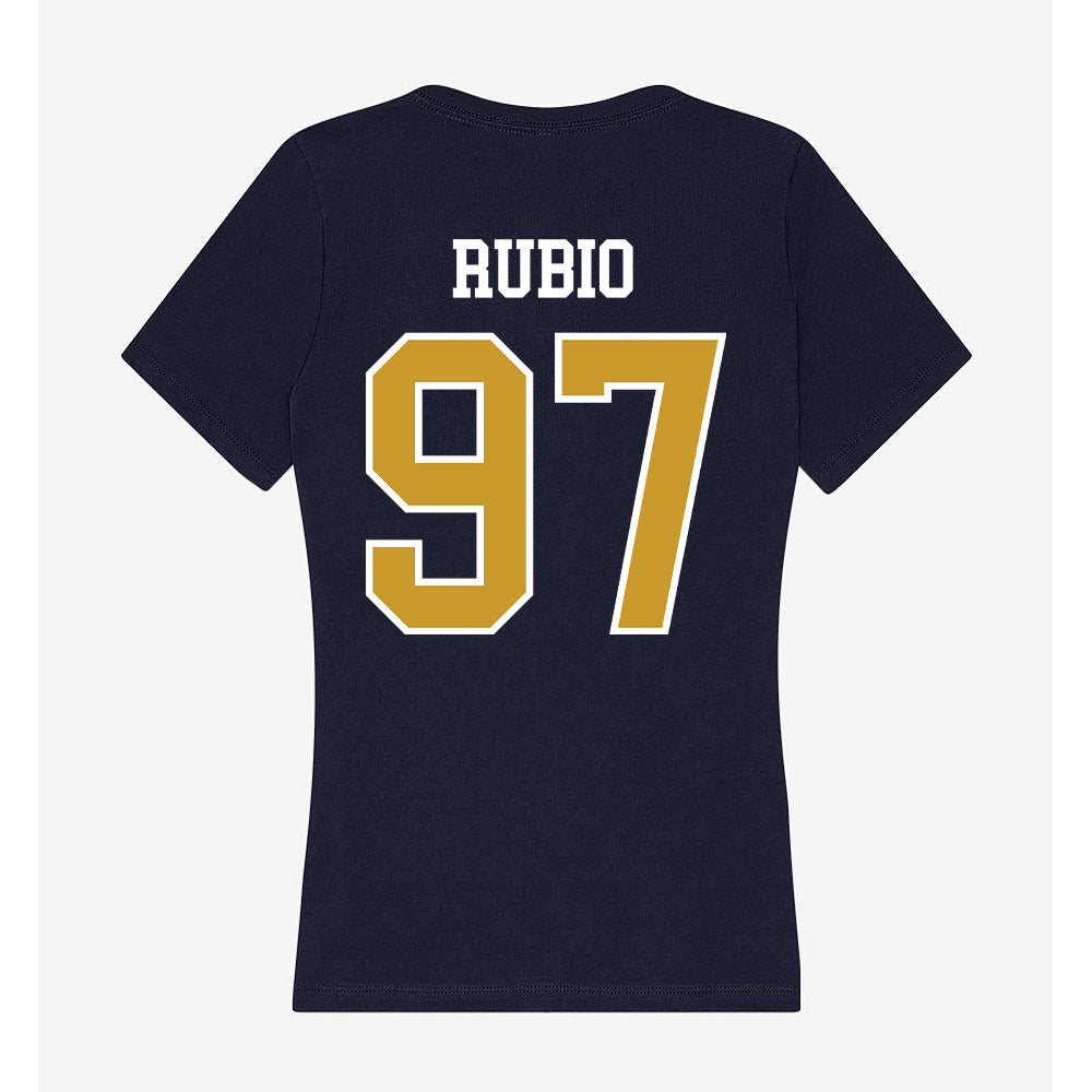Notre Dame - NCAA Football : Gabriel Rubio - Women's V-Neck T-Shirt-1