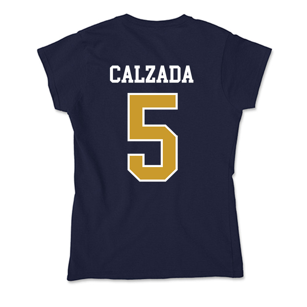 Notre Dame - NCAA Women's Soccer : Carolyn Calzada - Soft Style Women’s T-Shirt-1