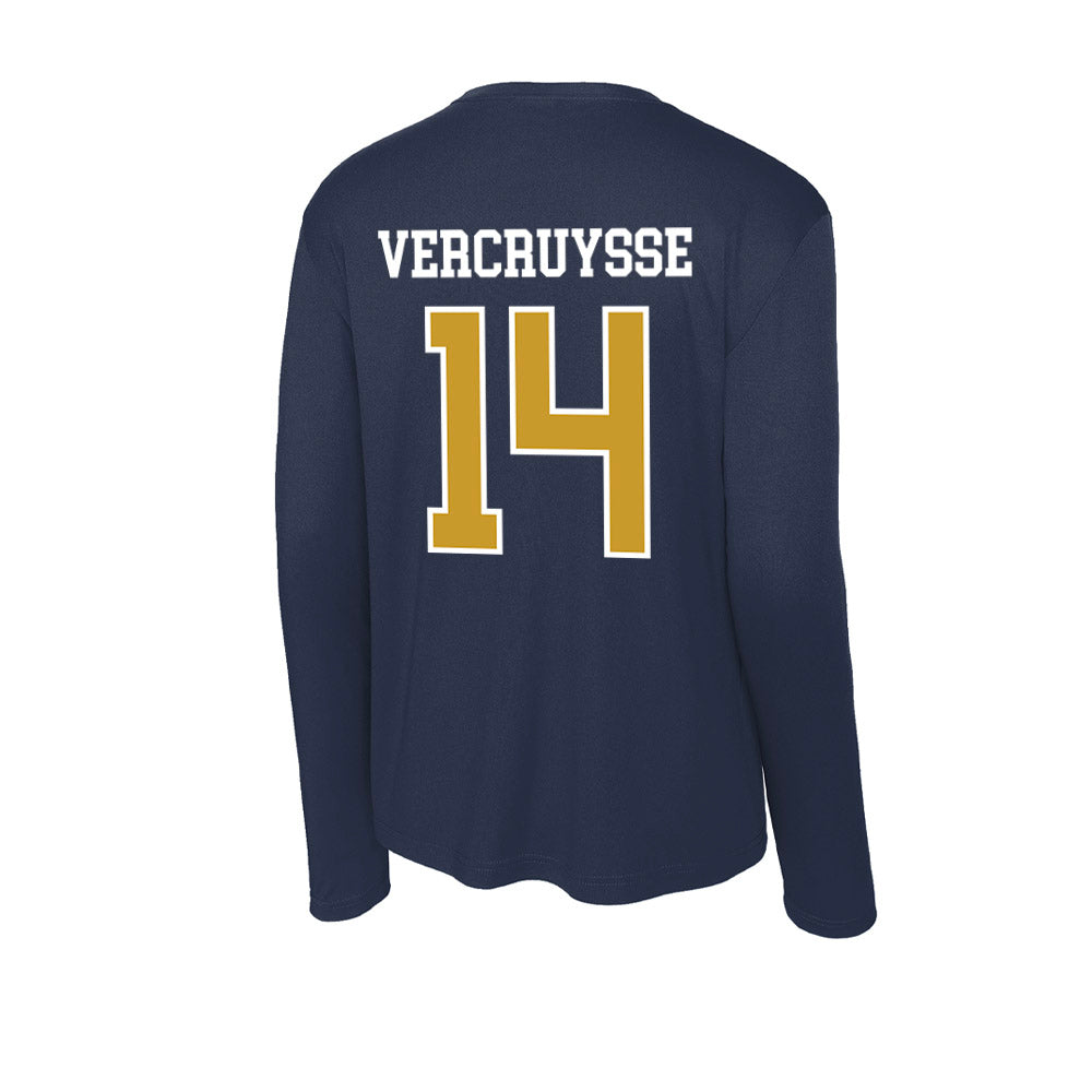 Notre Dame - NCAA Baseball : Charlie Vercruysse - Activewear Long Sleeve T-Shirt-1