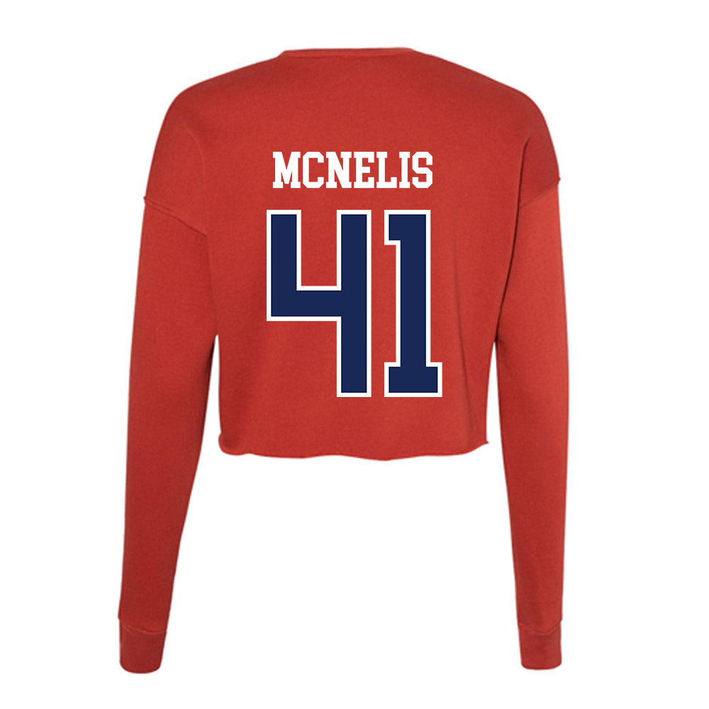Arizona - NCAA Baseball : Chaz McNelis - Women's Cropped Crew Fleece-1