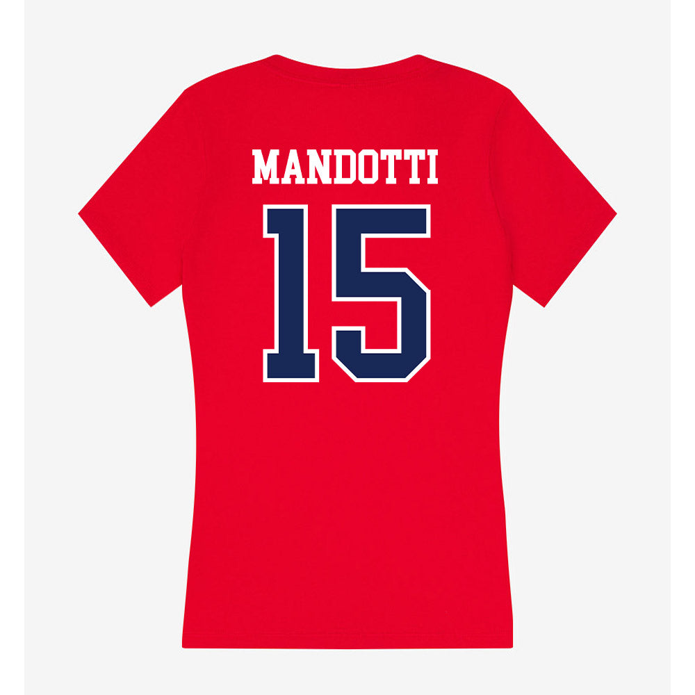 Arizona - NCAA Women's Volleyball : Giorgia Mandotti - Women's V-Neck T-Shirt-1
