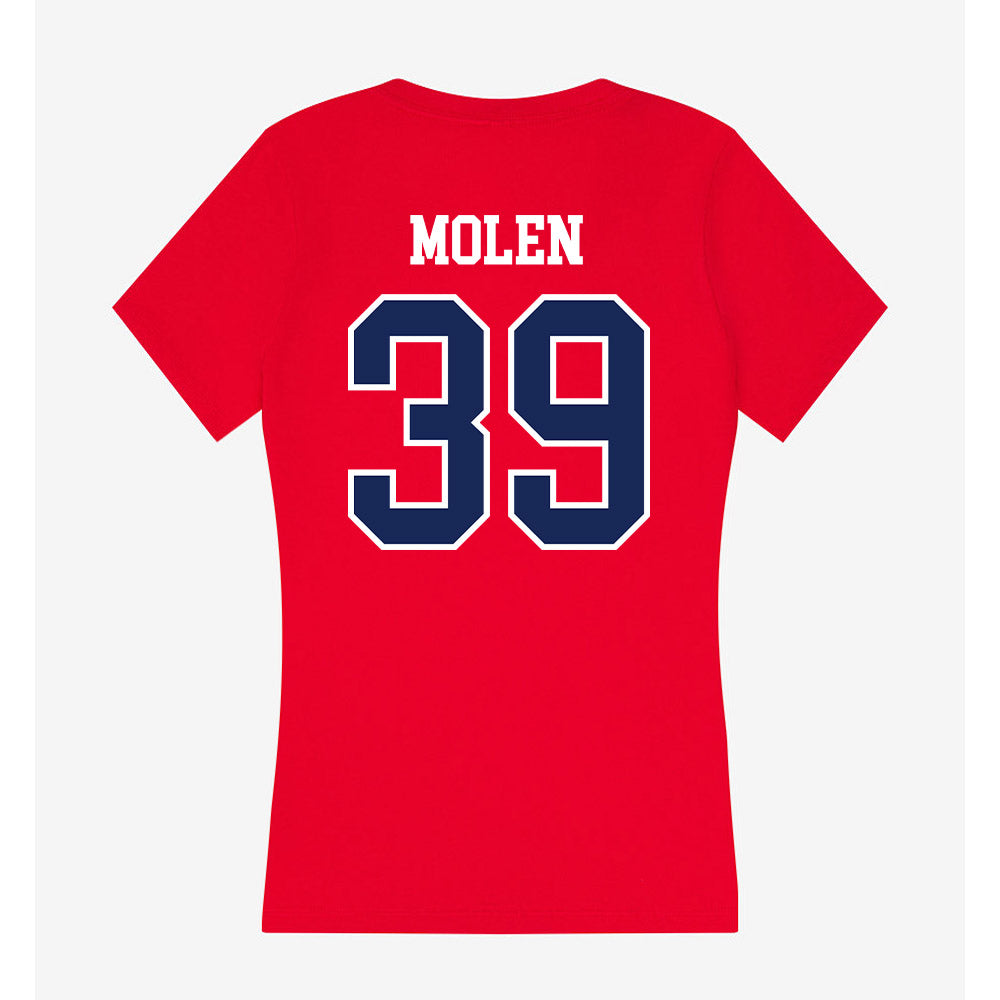 Arizona - NCAA Football : Broden Molen - Women's V-Neck T-Shirt-1