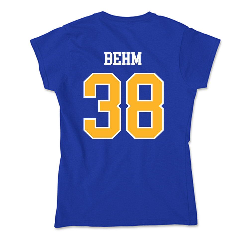 Pittsburgh - NCAA Baseball : Nolan Behm - Soft Style Women’s T-Shirt-1