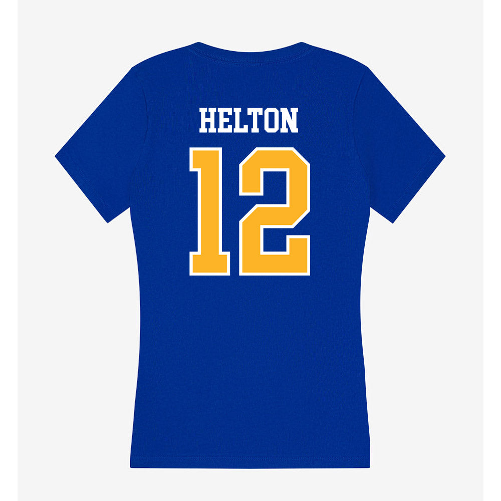 Pittsburgh - NCAA Softball : Gracie Helton - Women's V-Neck T-Shirt-1