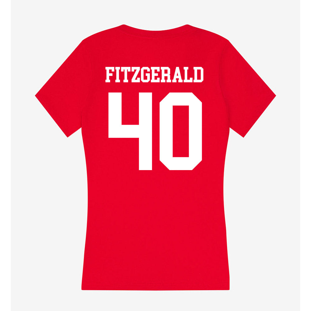 Utah - NCAA Football : Paul Fitzgerald - Women's V-Neck T-Shirt-1