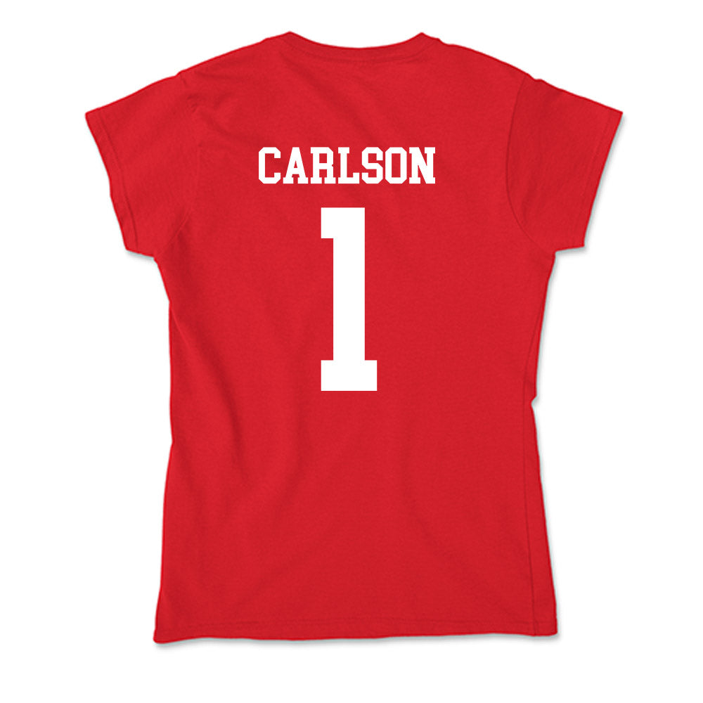 Utah - NCAA Men's Basketball : Ben Carlson - Soft Style Women’s T-Shirt-1