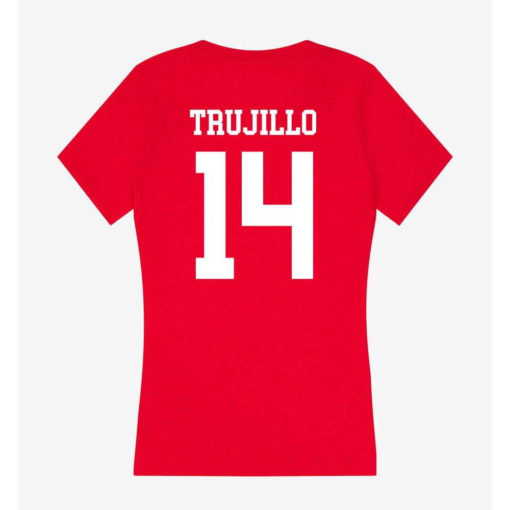 Utah - NCAA Baseball : Brian Trujillo - Women's V-Neck T-Shirt-1