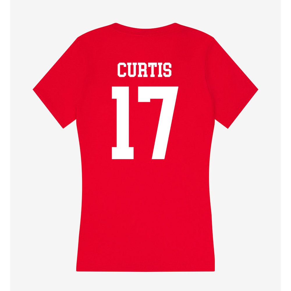 Utah - NCAA Football : Dillon Curtis - Women's V-Neck T-Shirt-1