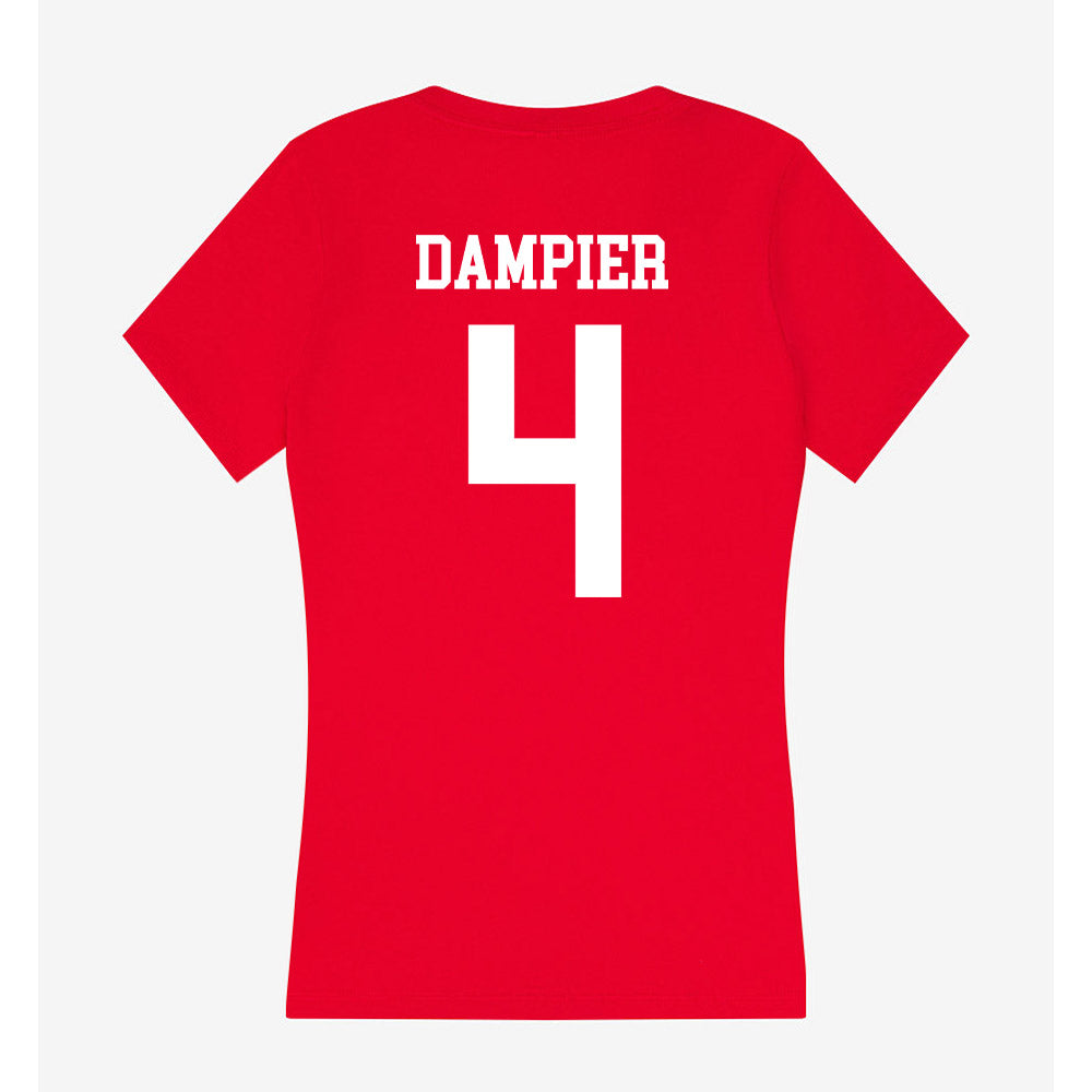 Utah - NCAA Football : Devon Dampier - Women's V-Neck T-Shirt-1