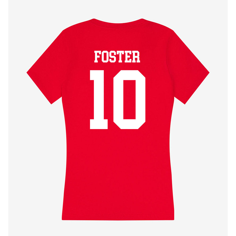Utah - NCAA Women's Basketball : Grace Foster - Women's V-Neck T-Shirt-1