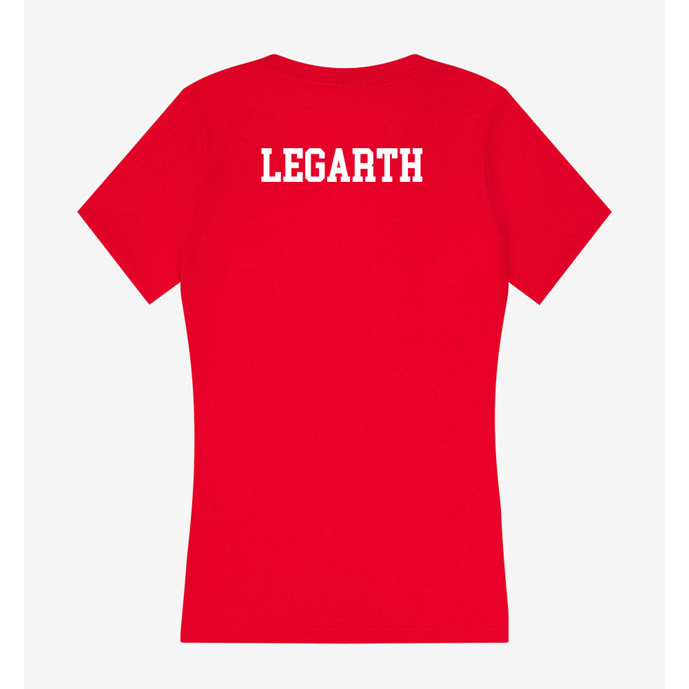 Utah - NCAA Women's Swimming & Diving : Megan Legarth - Women's V-Neck T-Shirt-1