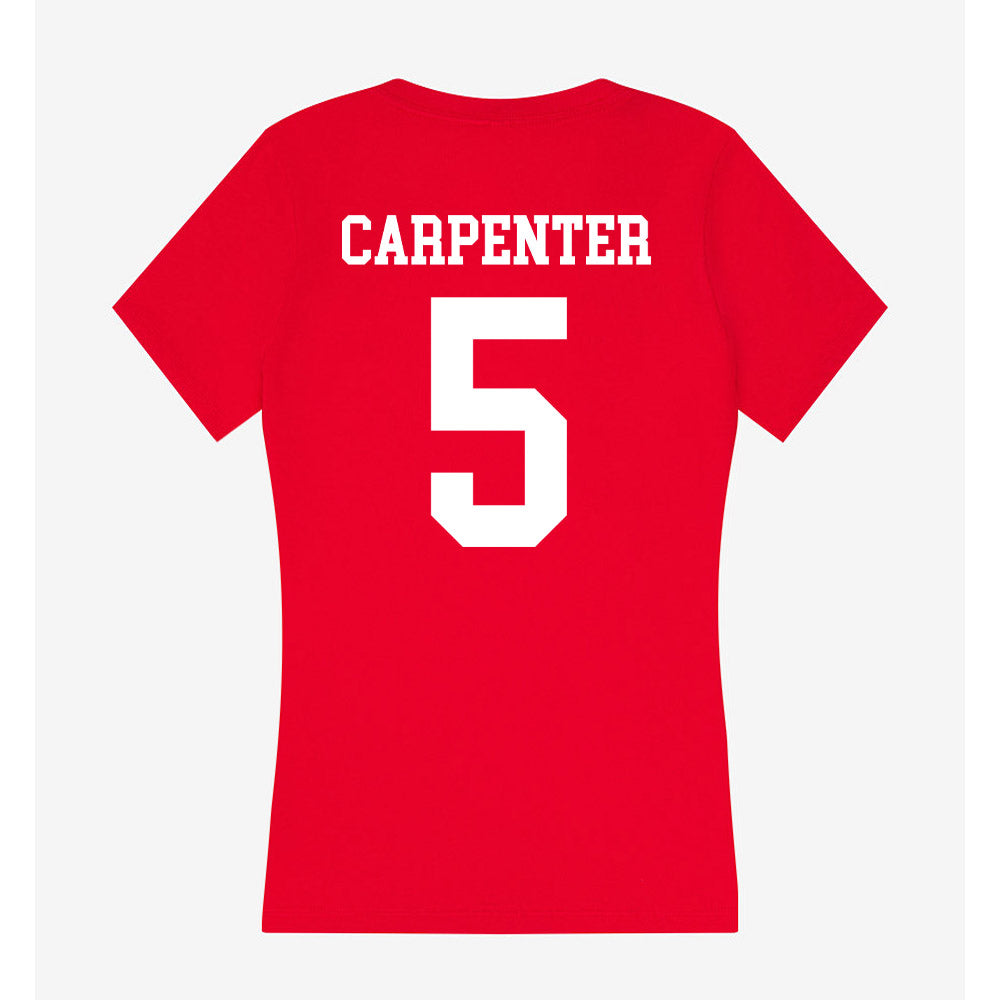 Utah - NCAA Baseball : Kaden Carpenter - Women's V-Neck T-Shirt-1