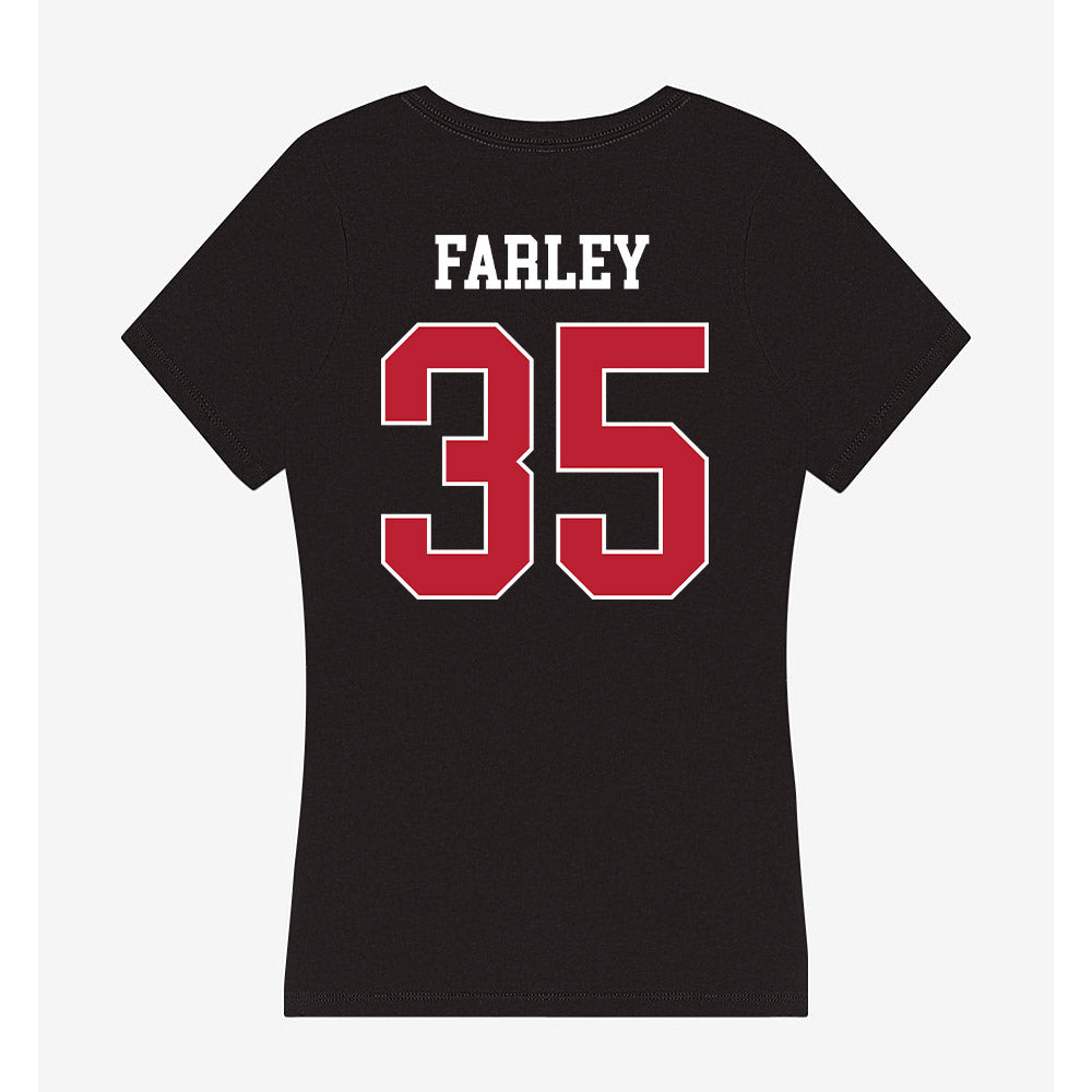 Georgia - NCAA Baseball : Paul Farley - Women's V-Neck T-Shirt-1
