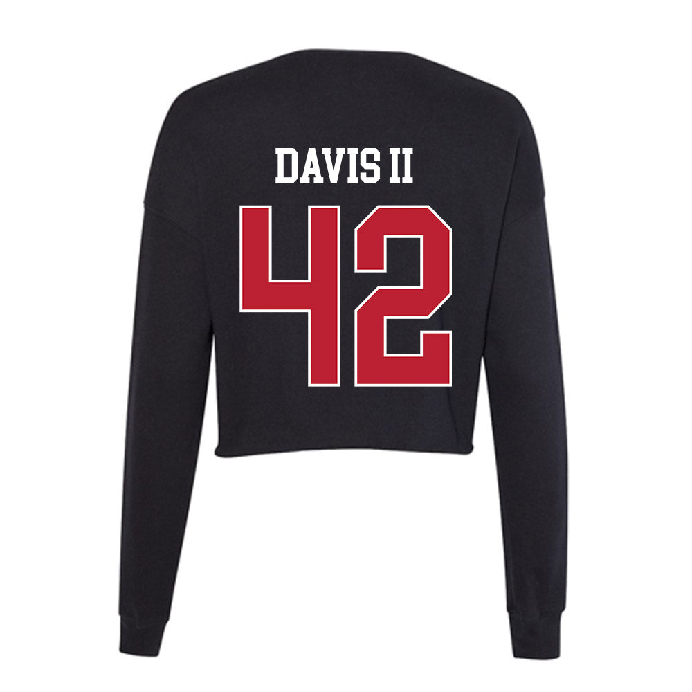 Georgia - NCAA Baseball : Alton Davis II - Women's Cropped Crew Fleece-1