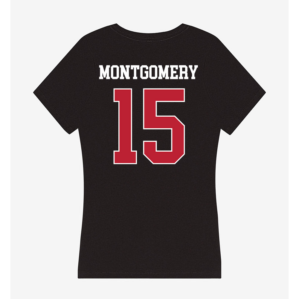 Georgia - NCAA Football : Ryan Montgomery - Women's V-Neck T-Shirt-1