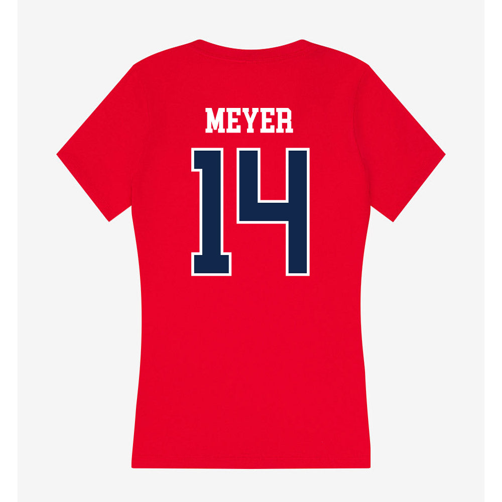 Ole Miss - NCAA Women's Volleyball : Shayla Meyer - Women's V-Neck T-Shirt-1