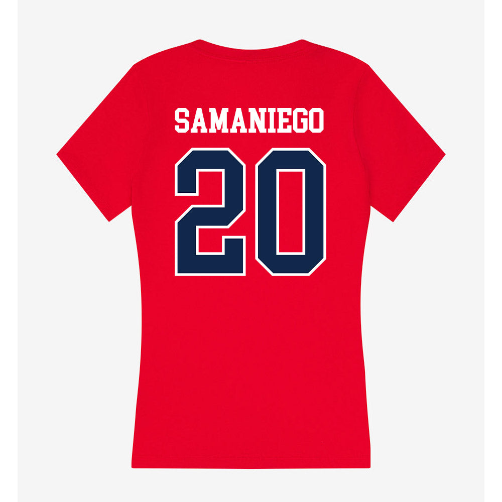 Ole Miss - NCAA Women's Volleyball : Vivianna Samaniego - Women's V-Neck T-Shirt-1