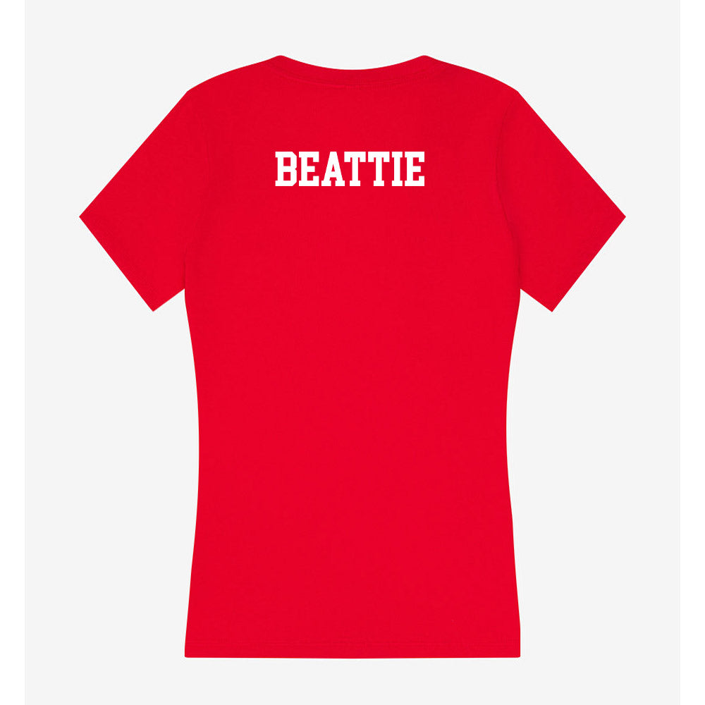 Ole Miss - NCAA Women's Track & Field : Lily Beattie - Women's V-Neck T-Shirt-1