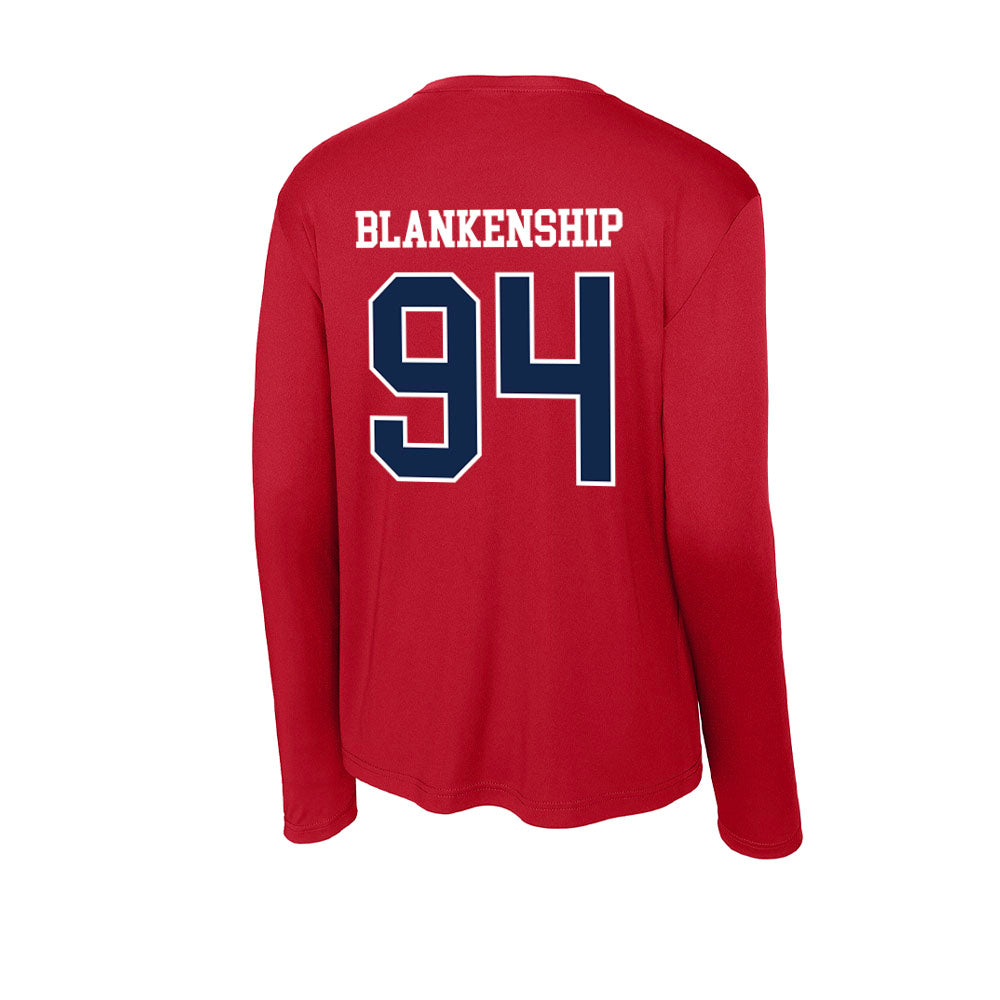 Ole Miss - NCAA Football : Caleb Blankenship - Activewear Long Sleeve T-Shirt-1