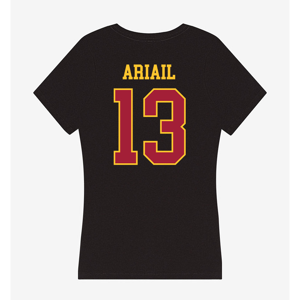 USC - NCAA Women's Volleyball : Tyrah Ariail - Women's V-Neck T-Shirt-1