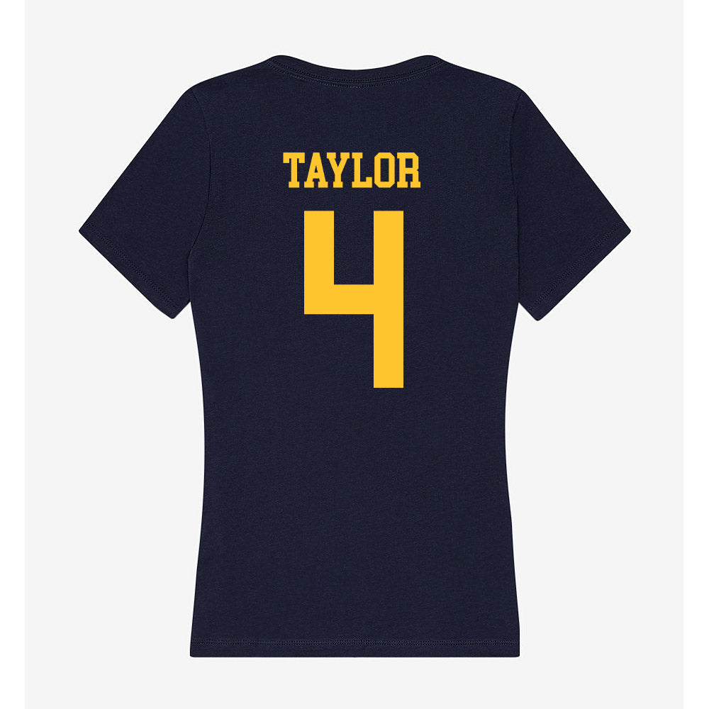 UC Berkeley - NCAA Baseball : Nikko Taylor - Classic Shersey Women's V-Neck T-Shirt-1
