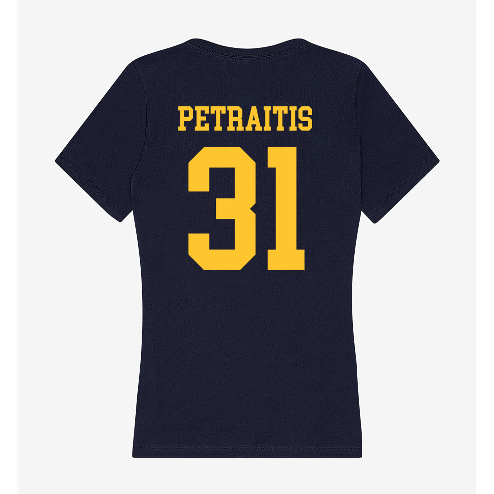 UC Berkeley - NCAA Men's Basketball : Rytis Petraitis - Women's V-Neck T-Shirt-1