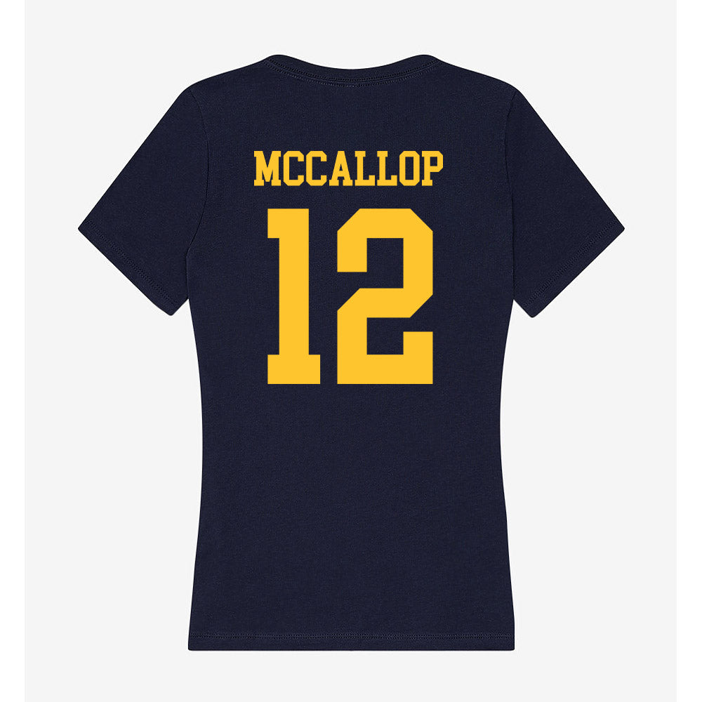 UC Berkeley - NCAA Women's Basketball : Grace McCallop - Classic Shersey Women's V-Neck T-Shirt-1