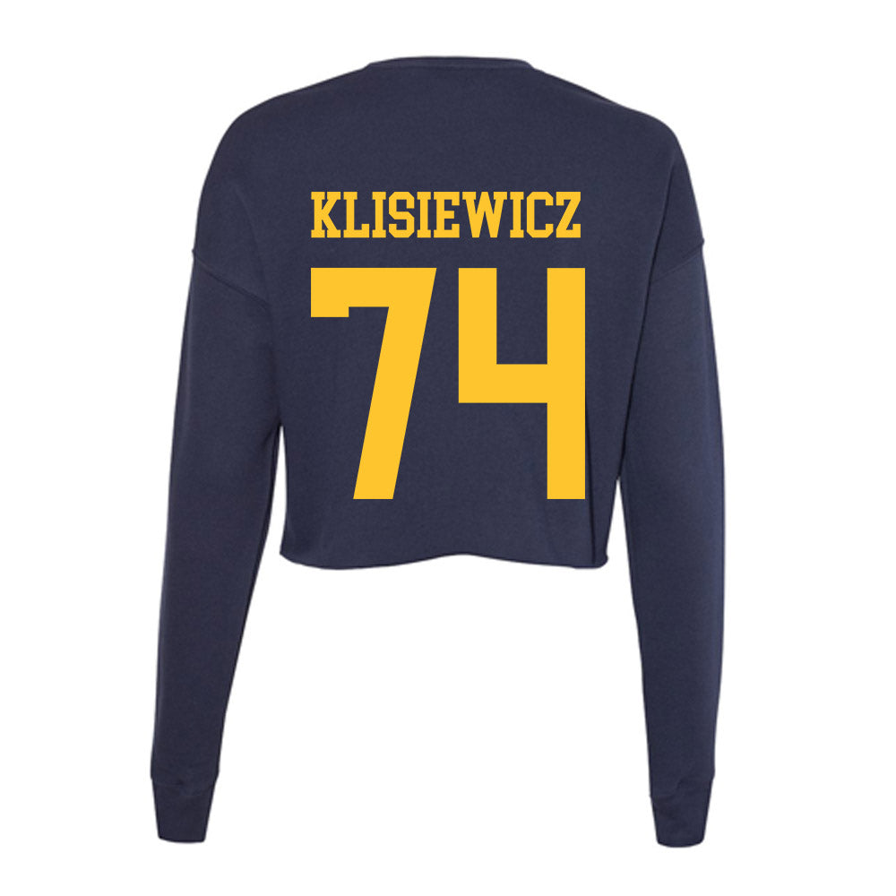 UC Berkeley - NCAA Football : Michael Klisiewicz - Classic Shersey Women's Cropped Crew Fleece-1