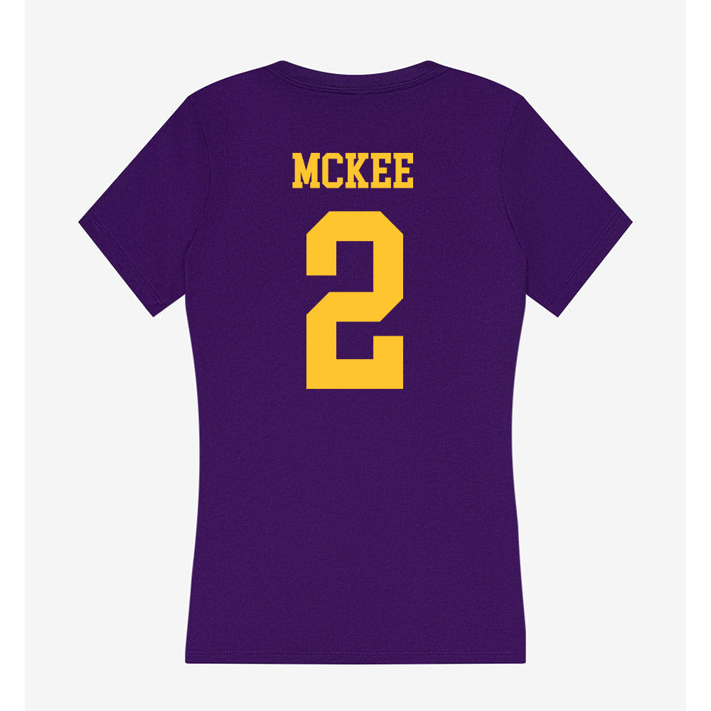 LSU - NCAA Softball : Maddox mckee - Women's V-Neck T-Shirt-1