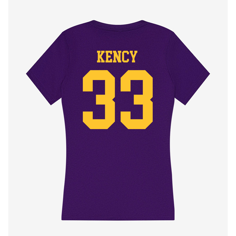 LSU - NCAA Football : David Kency - Women's V-Neck T-Shirt-1