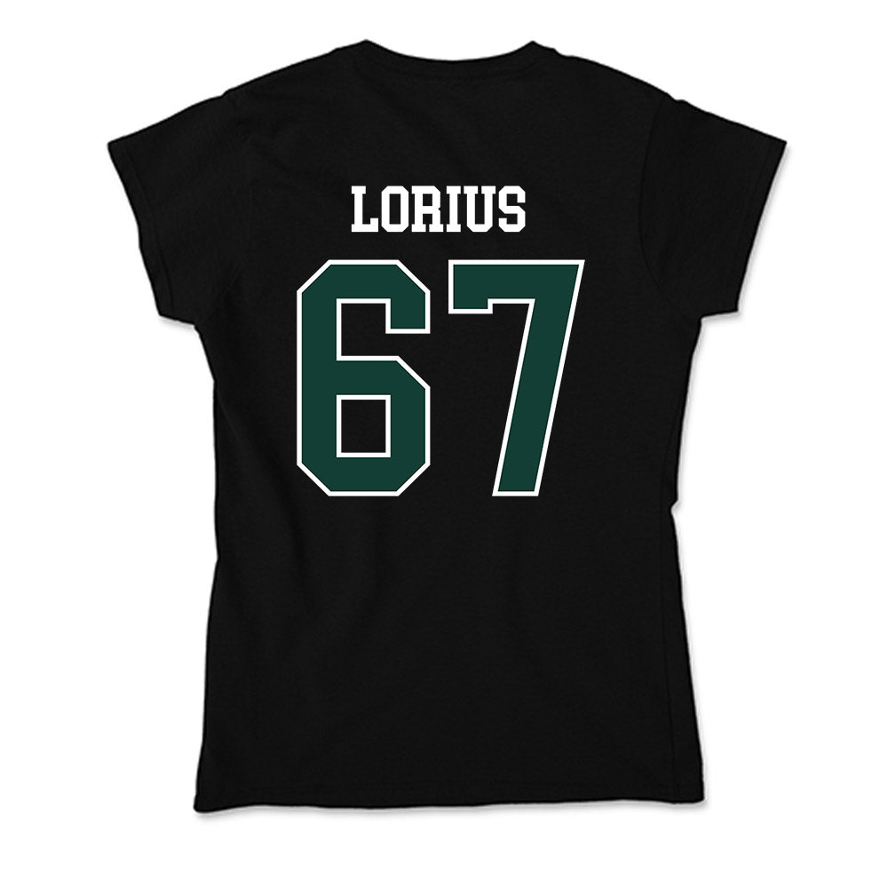 Michigan State - NCAA Football : Hayden Lorius - Soft Style Women’s T-Shirt-1