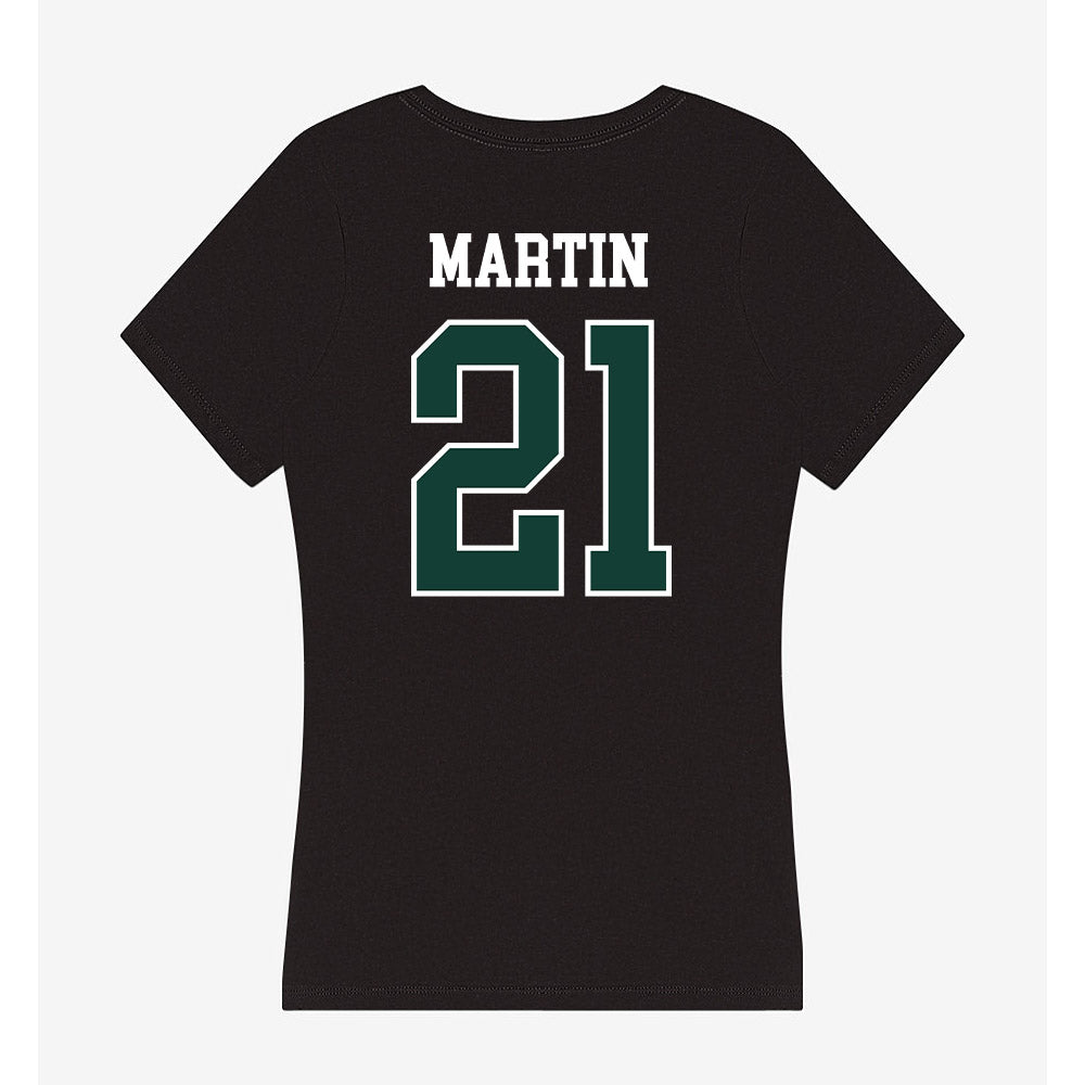 Michigan State - NCAA Women's Soccer : Maleeya Martin - Women's V-Neck T-Shirt-1
