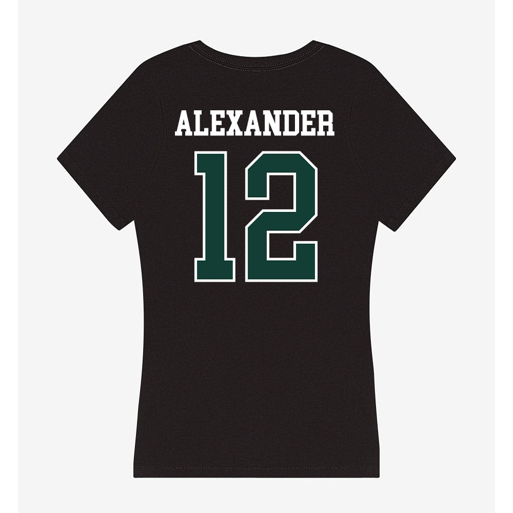 Michigan State - NCAA Women's Basketball : Isa Alexander - Women's V-Neck T-Shirt-1